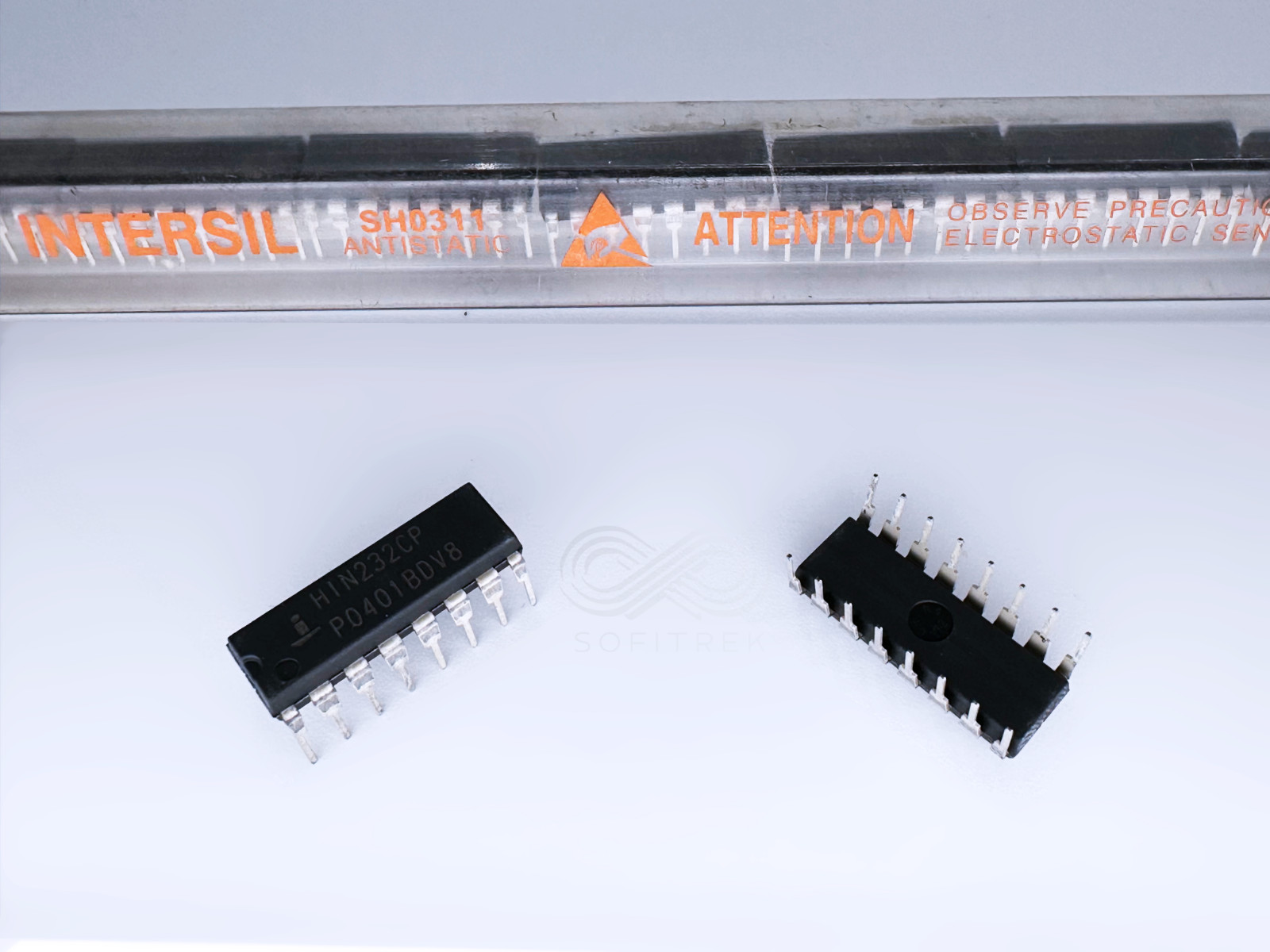5PCS HIN232CP Intersil RS232 Transceiver 2 Driver 2 Receiver 5V DIP-16