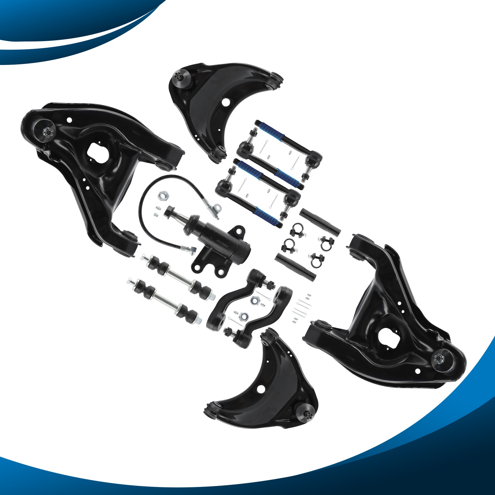 15pc Complete Front Suspension Kit For Chevy GMC C1500 C2500 Suburban Tahoe 2WD