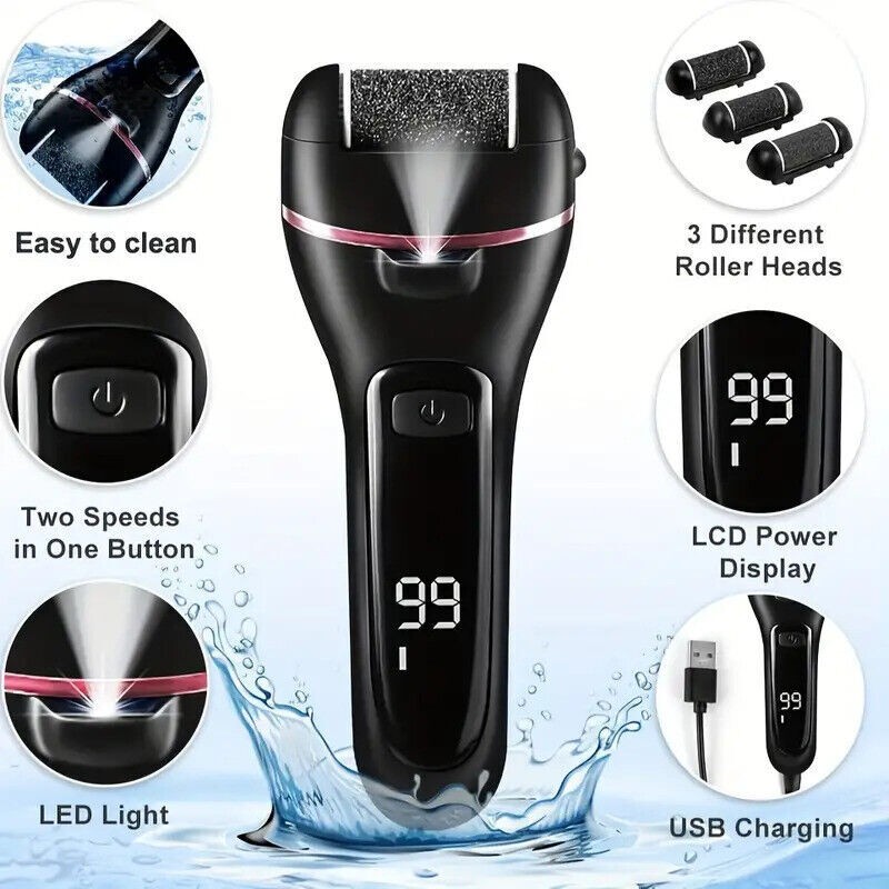 Professional Electric Foot Grinder File Callus Dead Skin Remover Pedicure Tools