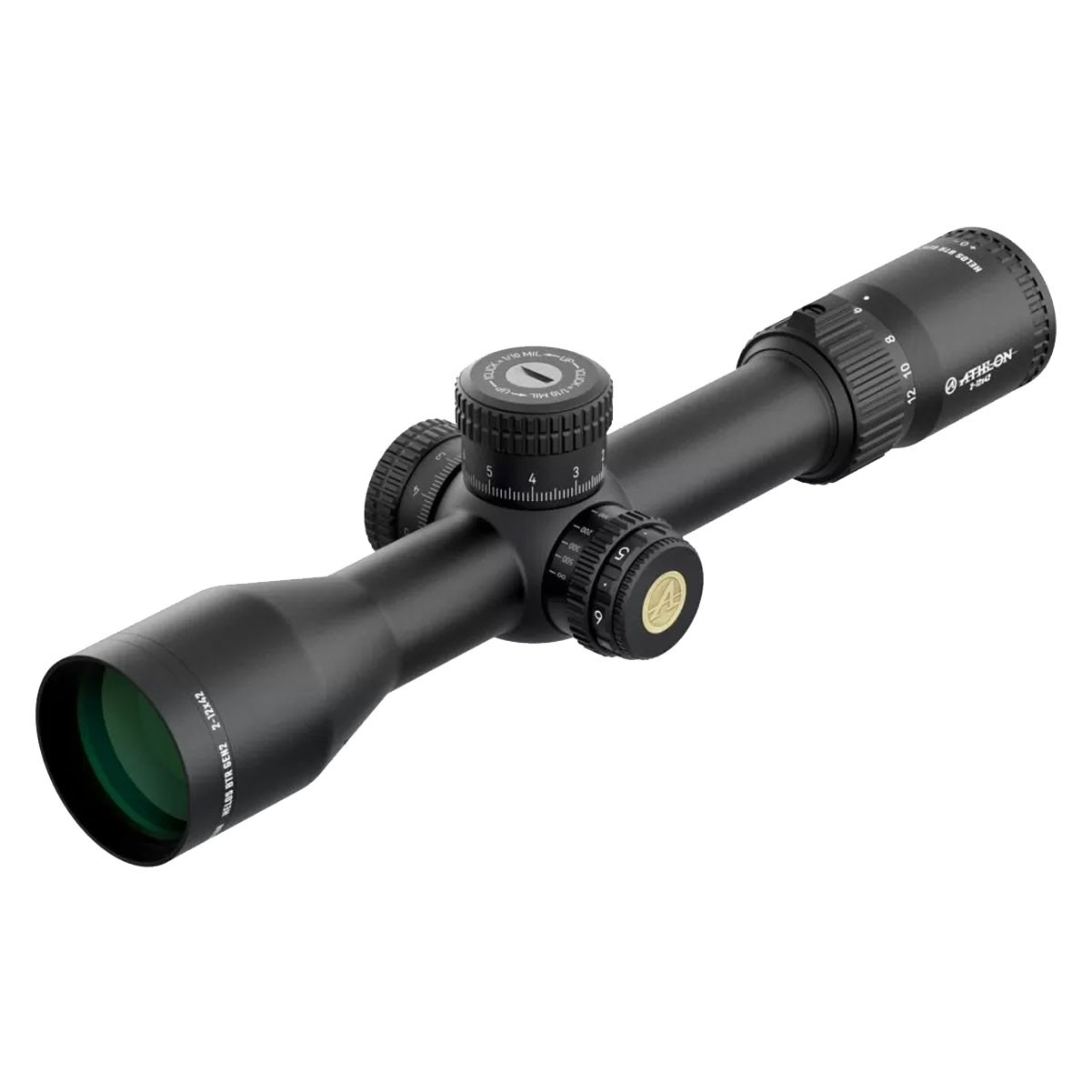 ATHLON OPTICS Helos BTR GEN2 2-12x42 Riflescope, AHMR2 FFP IR MIL Reticle 214105