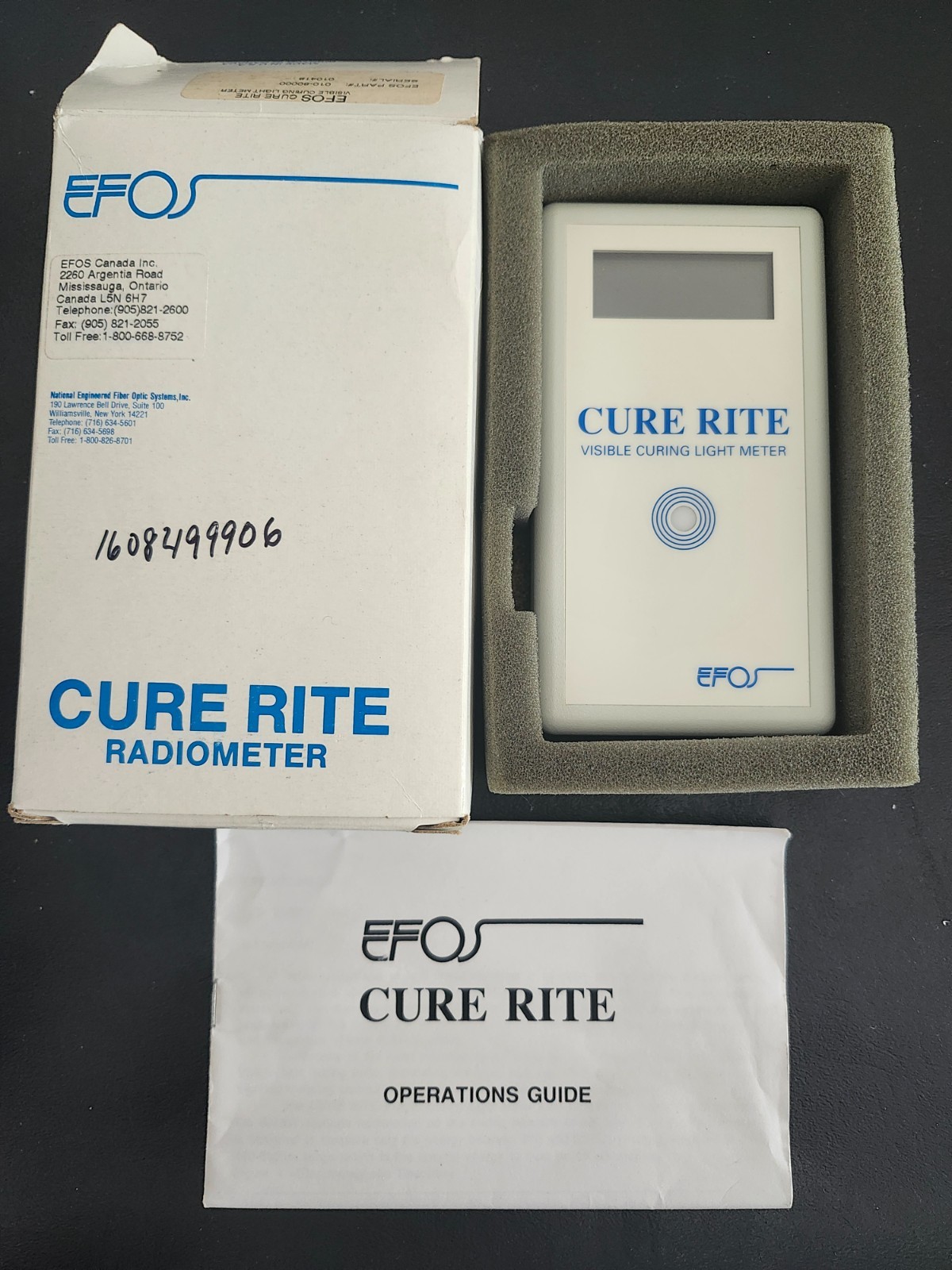 EFOS Cure Rite Visible Curing Light Meter