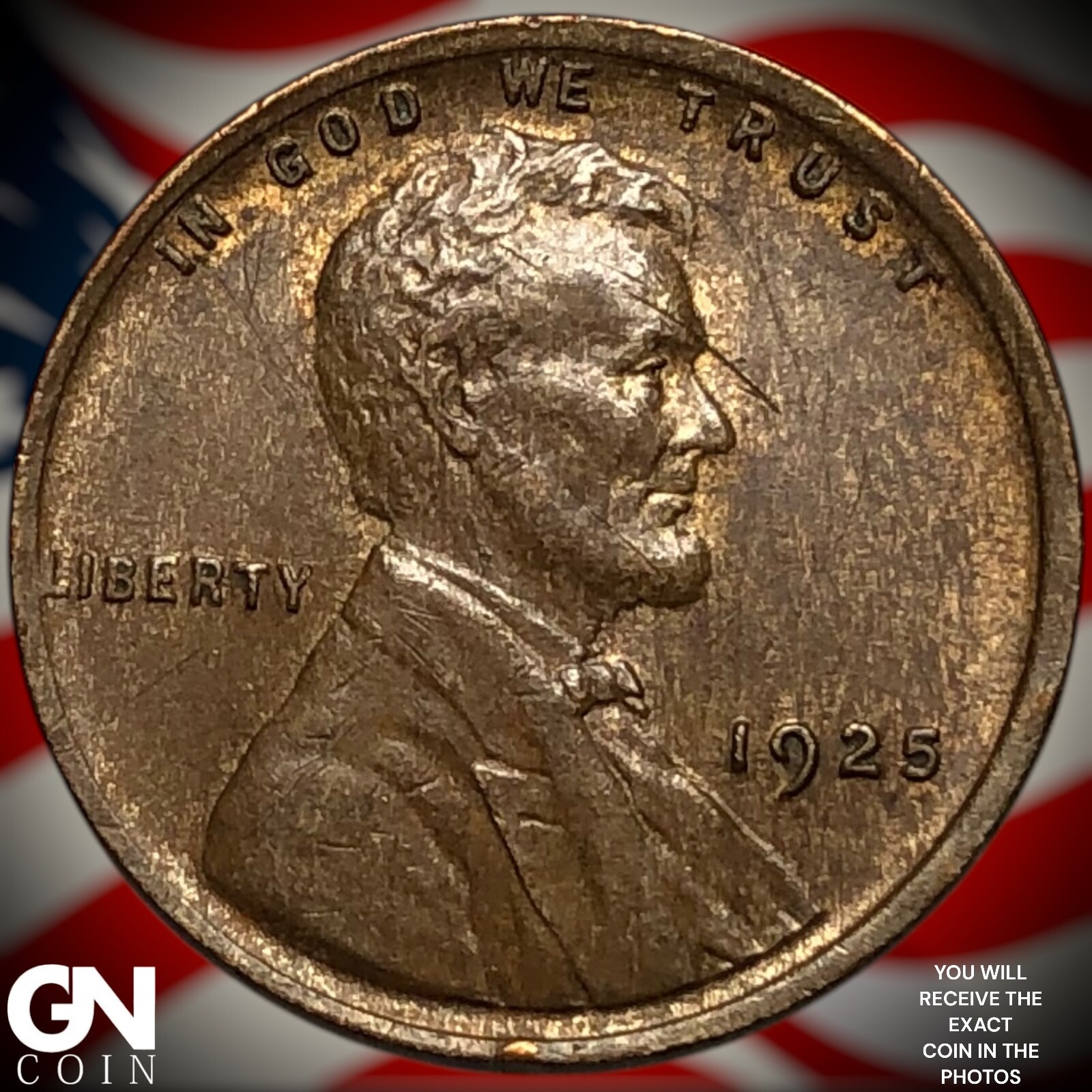1925 P Lincoln Cent Wheat Penny Y9010