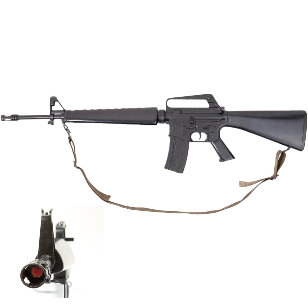 Denix M16 Non-Firing Replica Rifle With Sling, Metal, Full 1:1 Size