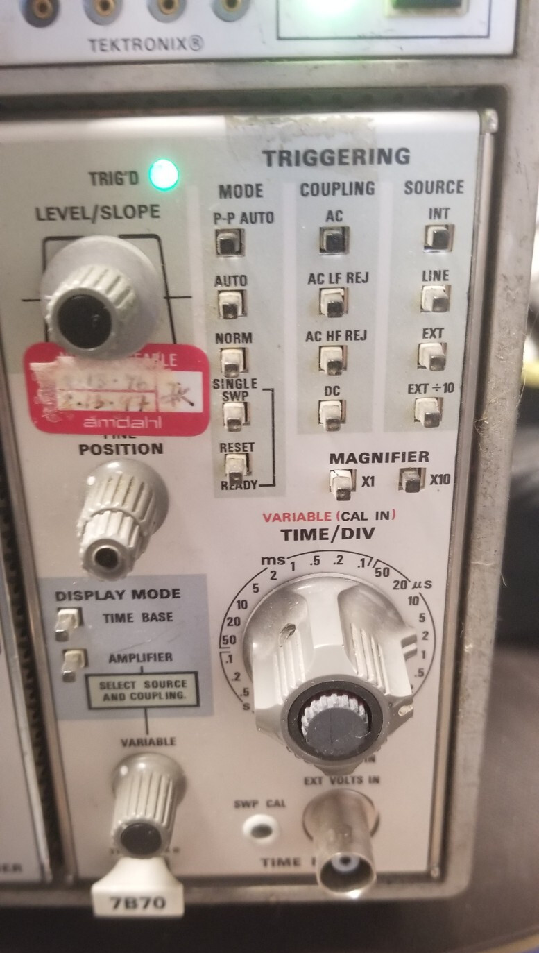 Tektronix 7B70 200MHz Timebase for Tek 7000 series Oscilloscope WORKS GREAT