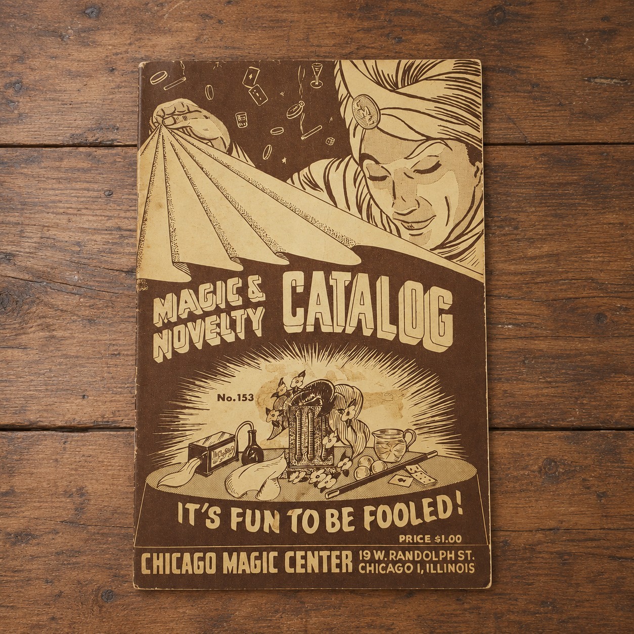 Vintage 1953 Catalog of Popular Magic Chicago Magic Center No.153