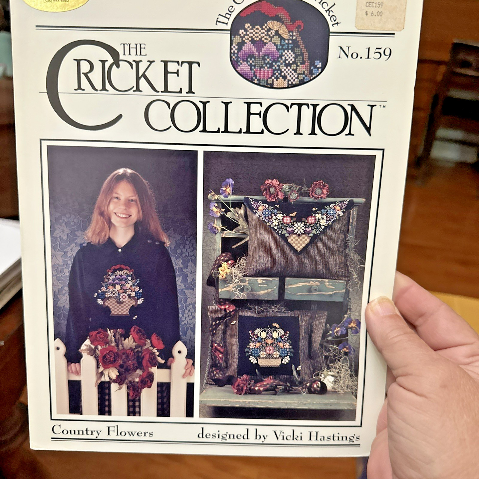Cricket COUNTRY FLOWERS Counted Cross Stitch Charts - 3 Designs