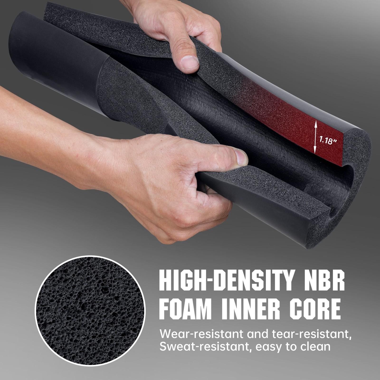 Foam Barbell Squat Pad for Hip Thrusts, Lunges & Neck Support Standard Weight