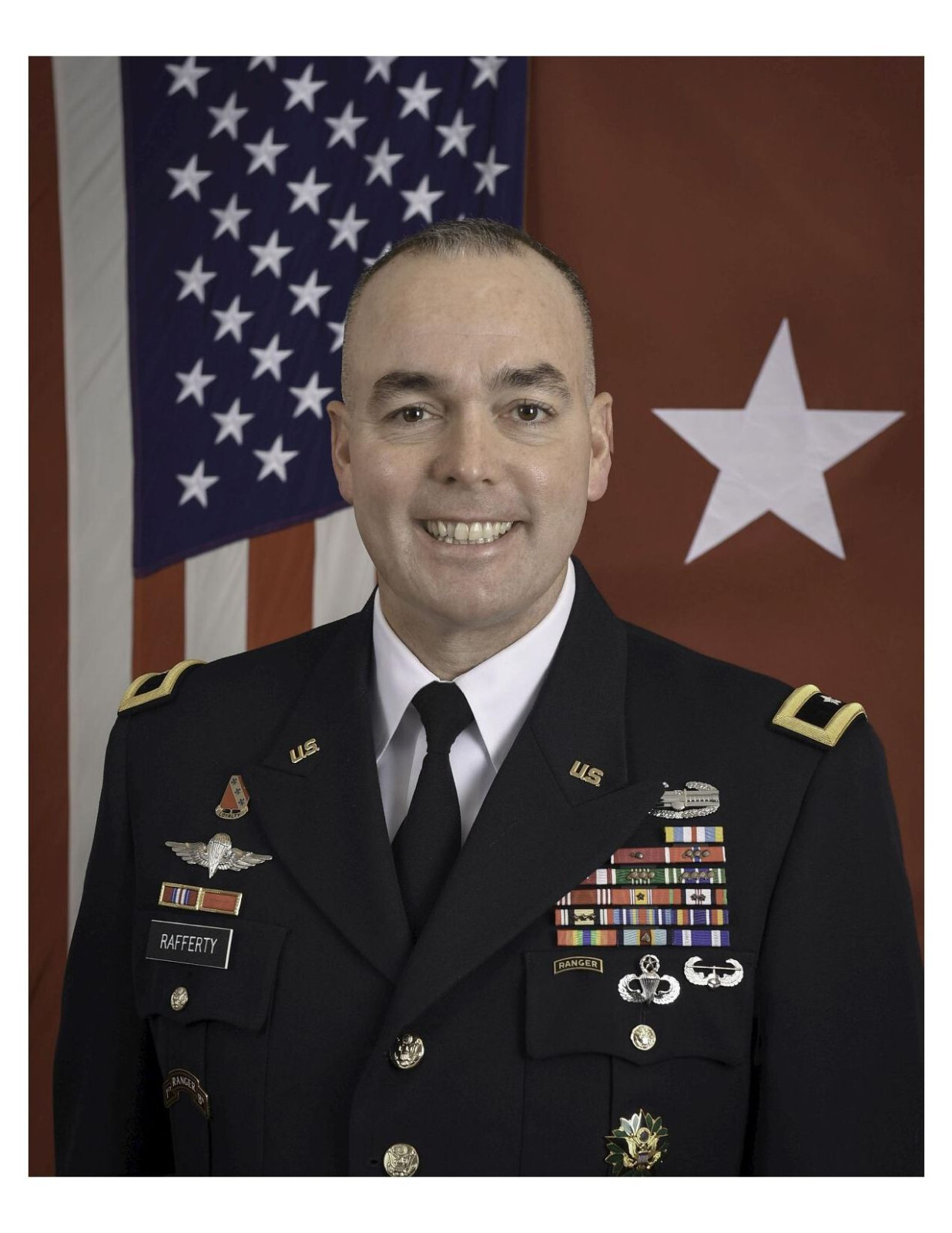 United States Army General John L. Rafferty, Jr. 8x10 Photo On 8.5" x 11"
