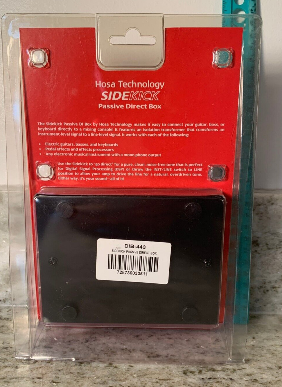 Hosa Technology Sidekick Passive Direct Box DIB-443 NOS FS