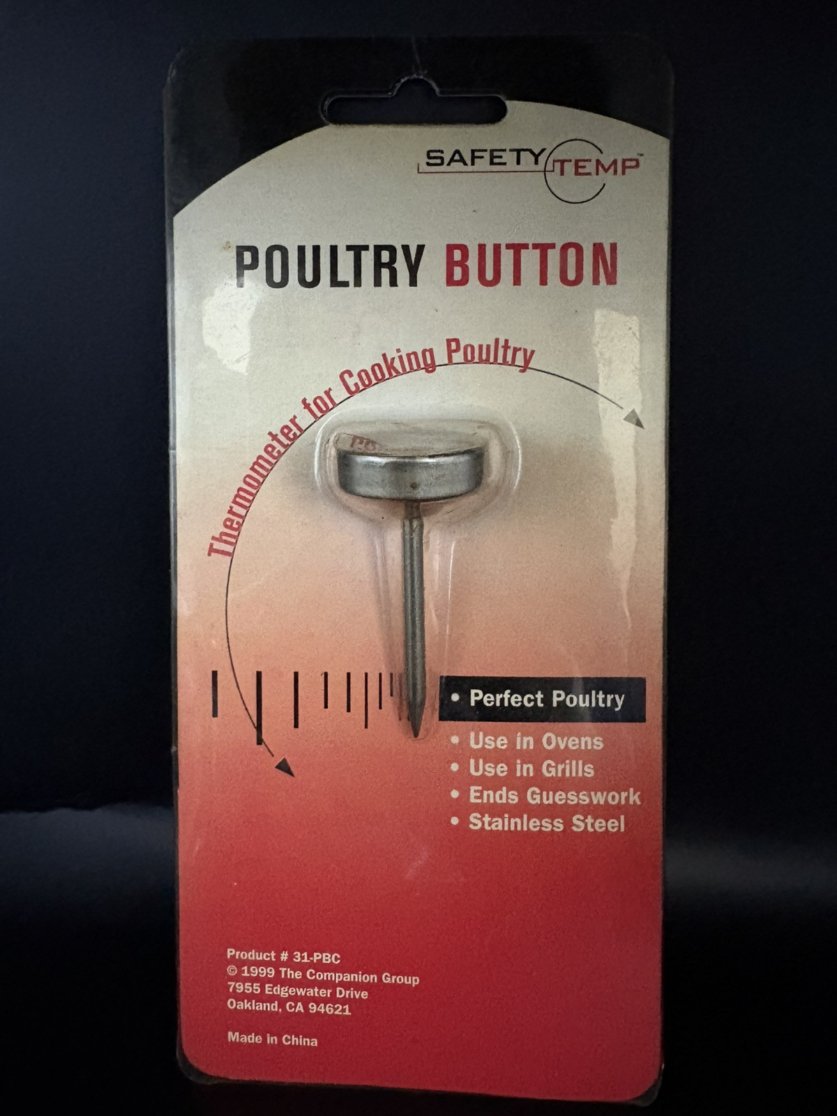 Poultry Button Meat Thermometer NEVER USED