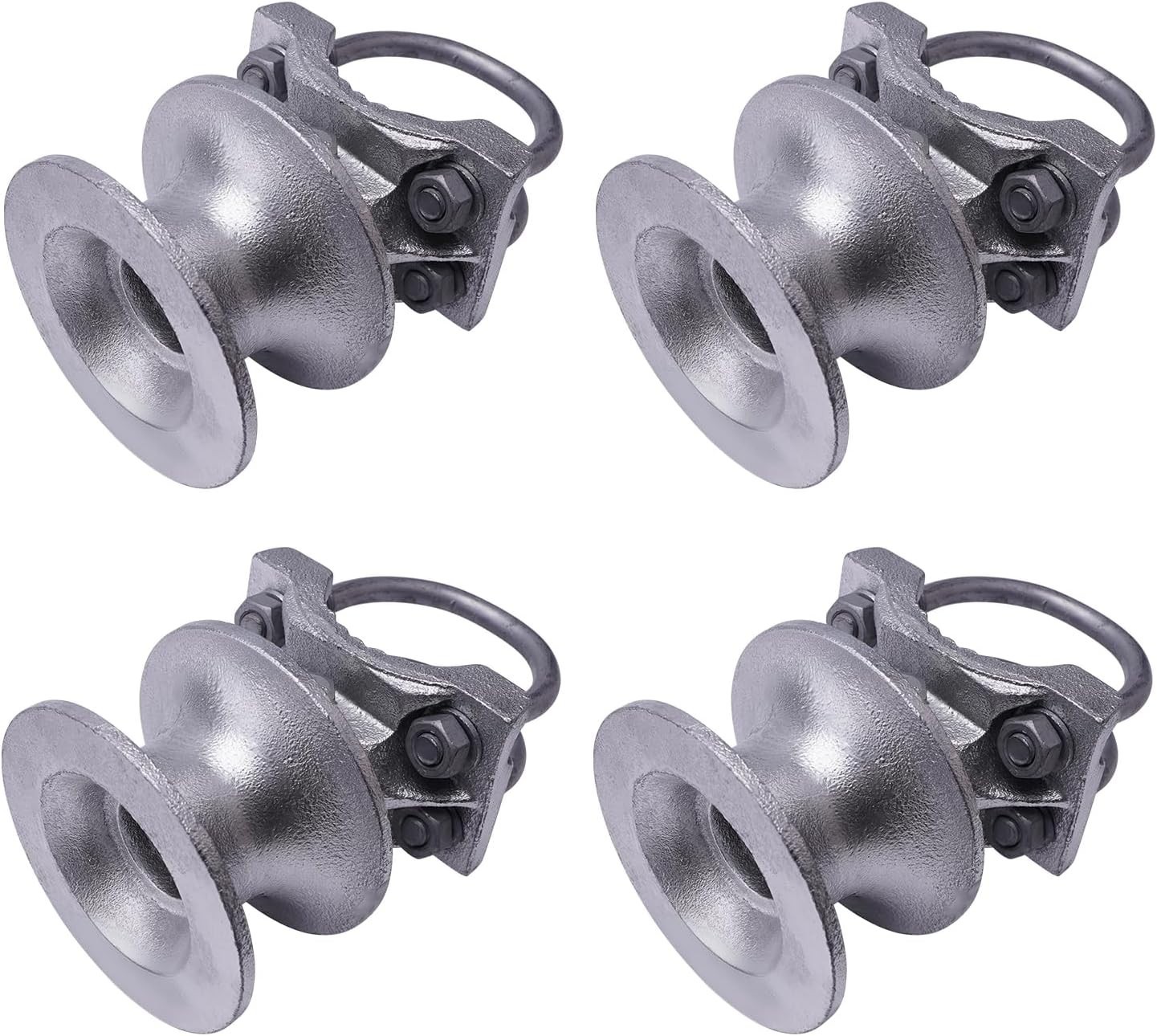 NEW Cantilevered Gate Rollers, Slide Gate Hardware 4.5” Post Chain 8 Total