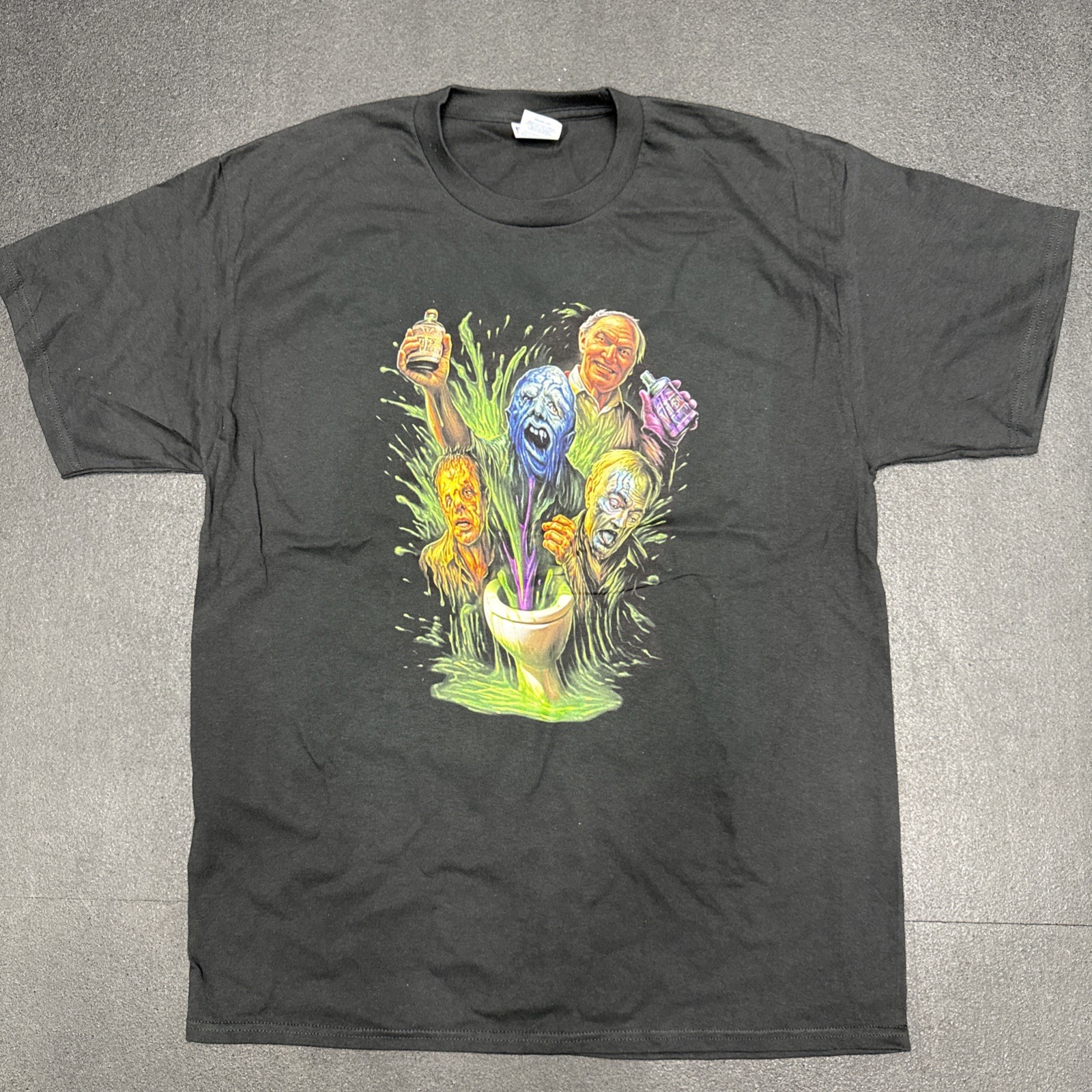 Zobie Street Trash Horror Movie T-Shirt Size L Black Exclusive Unworn