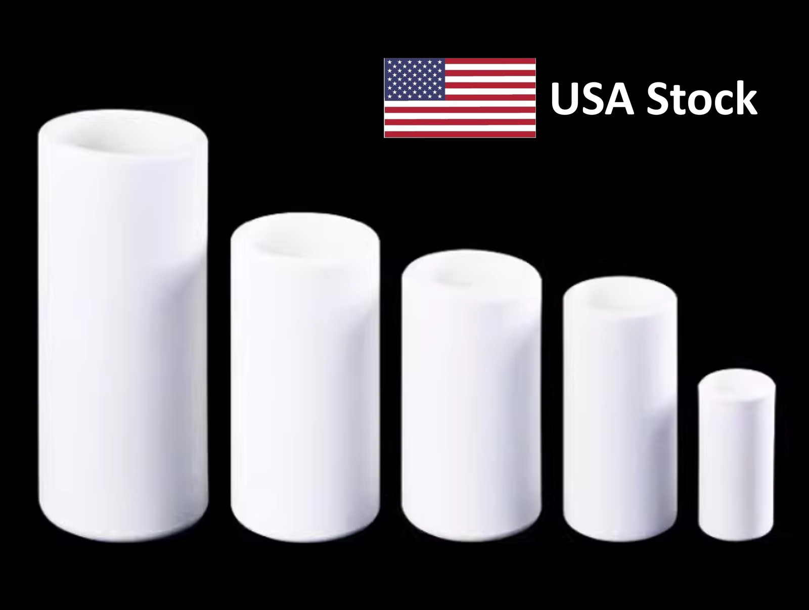 Magnesium Oxide Cylindrical Crucible 99% MgO
