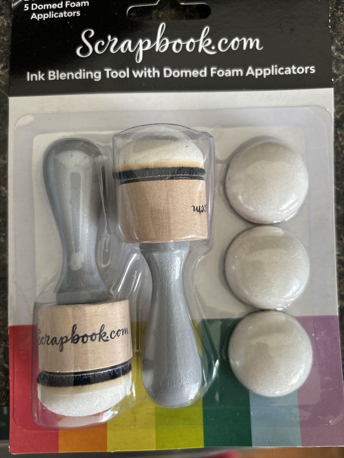 Cardmaking, Foam Applicator Tool w/ Replacement,  Supplies, Ink Blending, Domed,