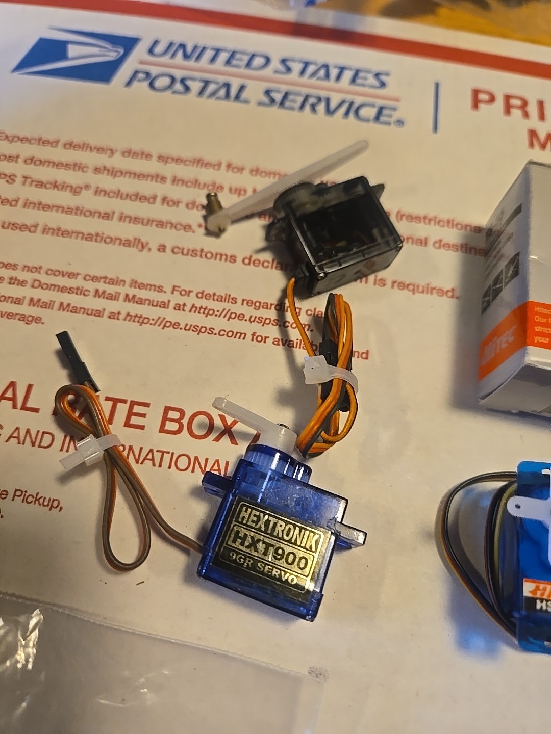 Hitec HS-55 Feather Micro Remote Control Airplane Servo, & Extras