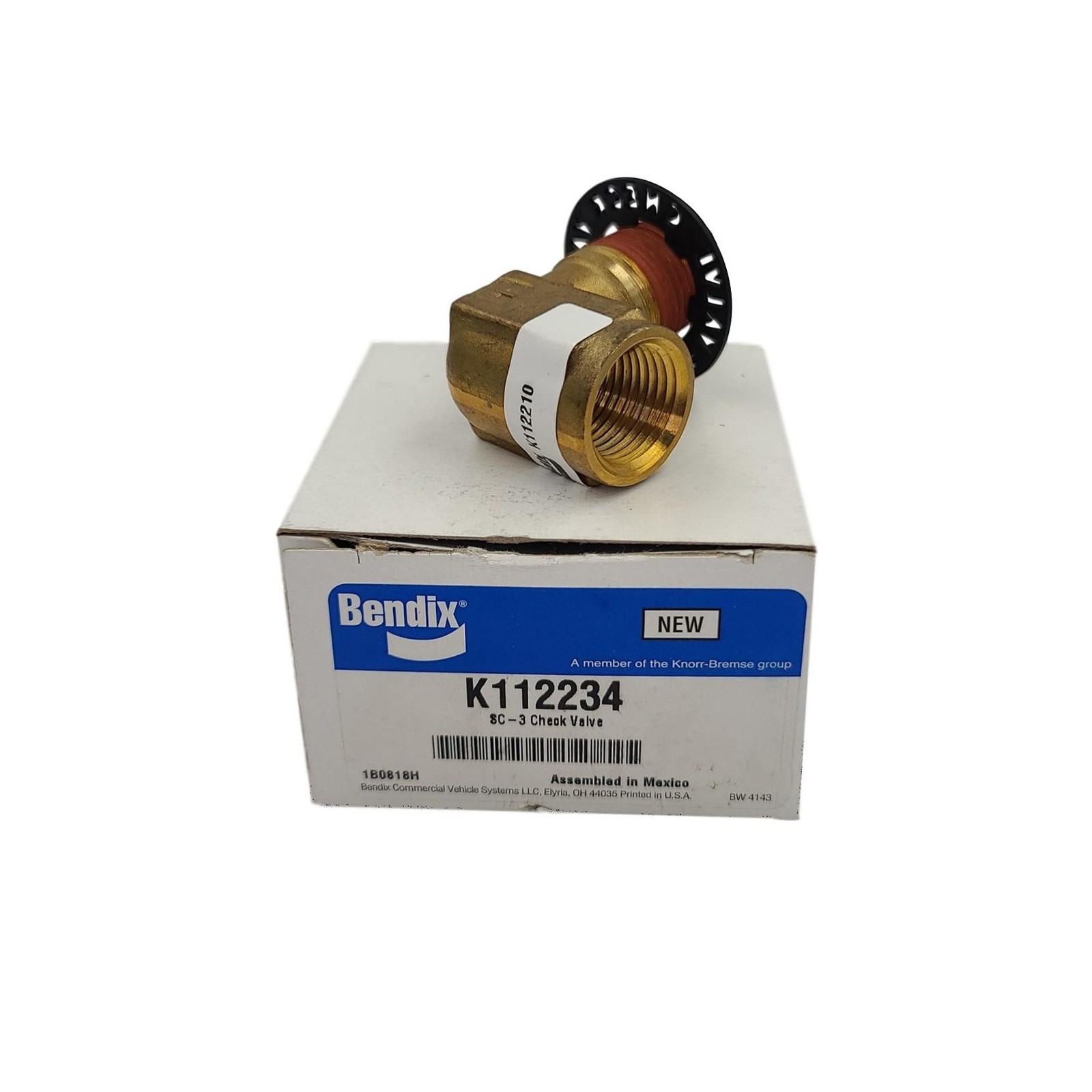 BENDIX SC-3 BRAKE SINGLE CHECK VALVE - K112234