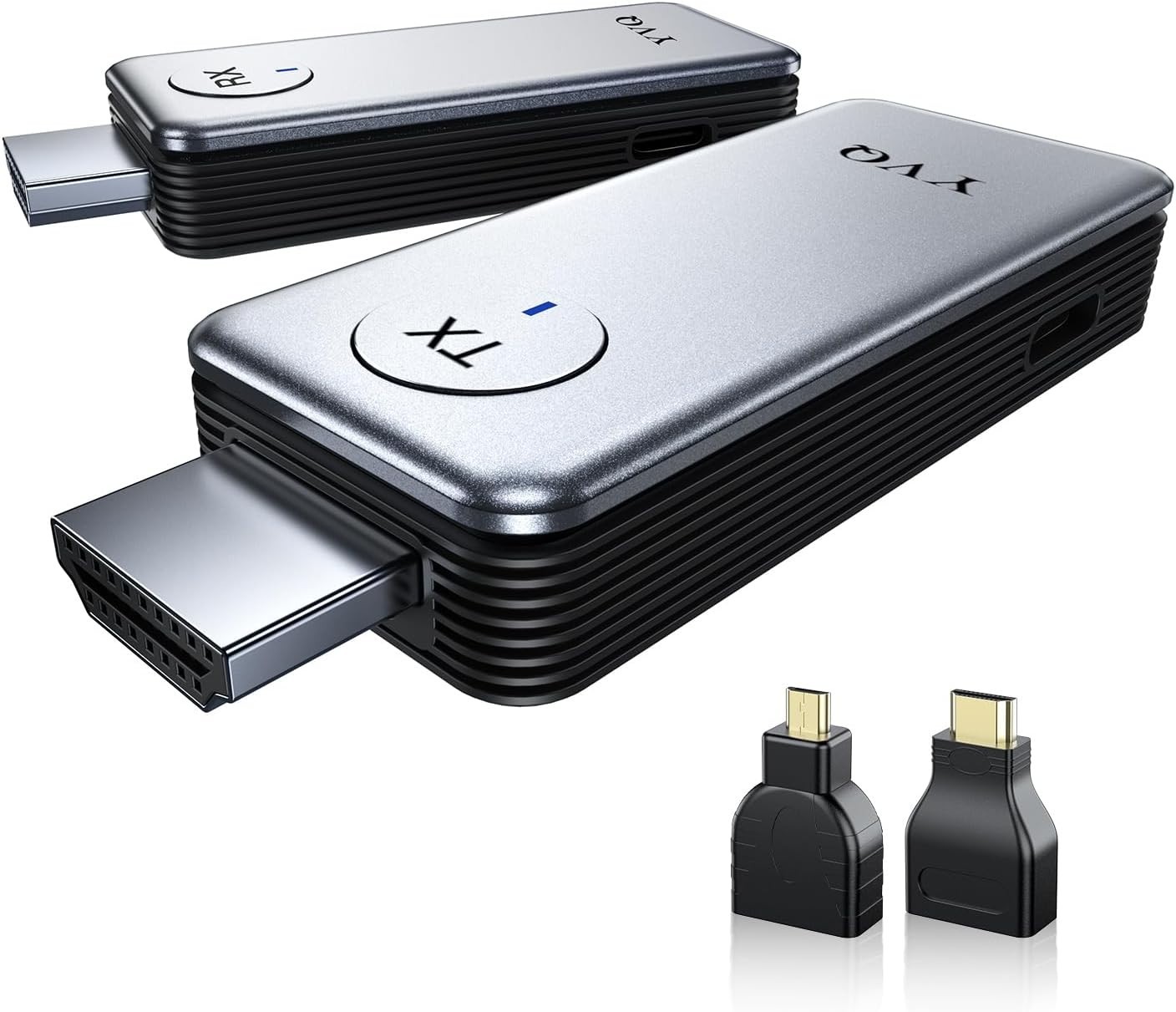 YVQ 2025 Upgraded Wireless HDMI Transmitter & Receiver Streaming Video & Audio