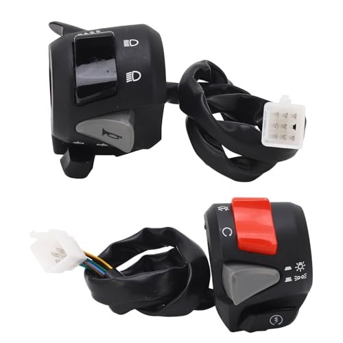 Motorcycle Handlebar Switch 7/8in Turn Horn High Low Beam Start Stop Switch