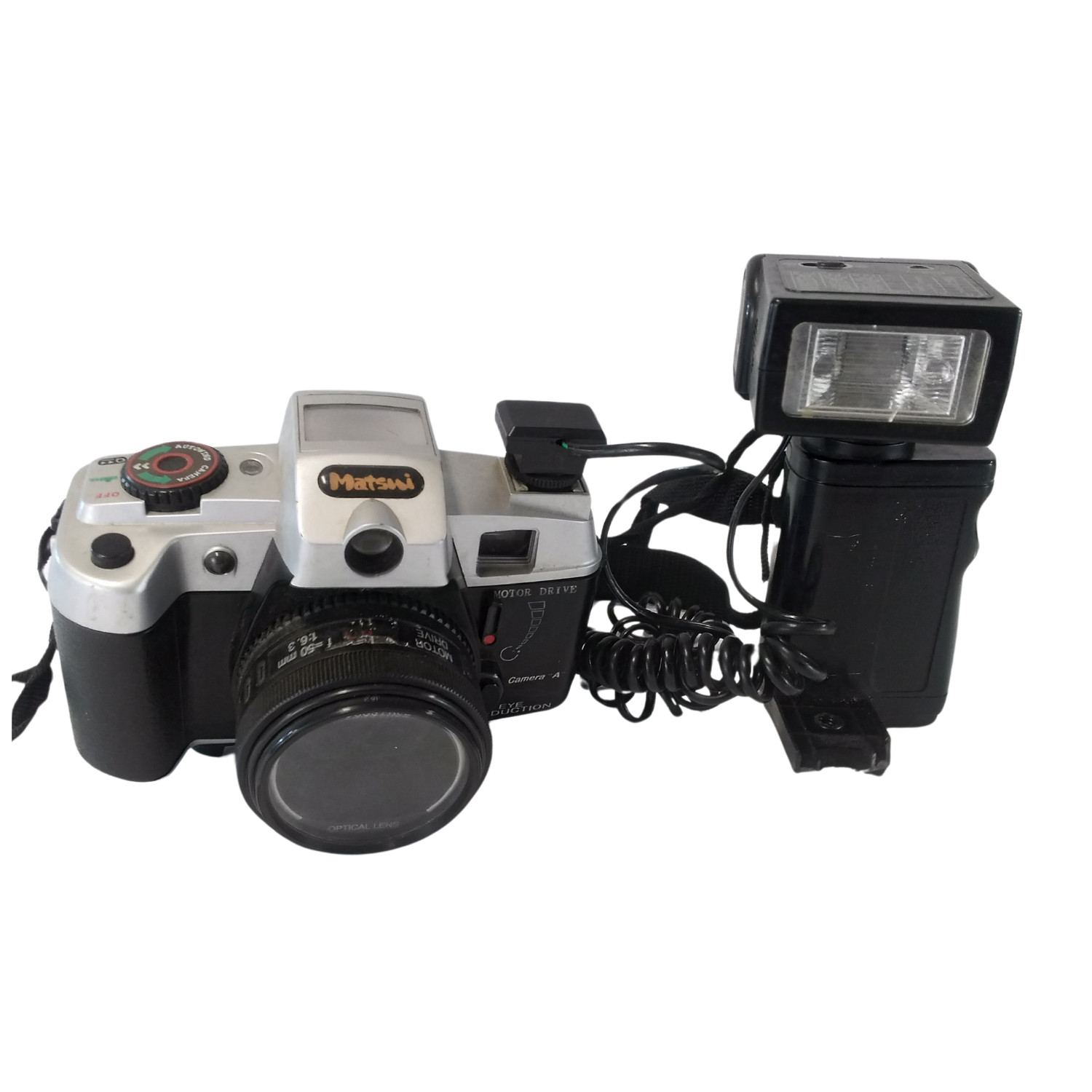 Matsui Vision SLR 35mm Camera with Flash - 1990s - Good Condition - Automatic Fo