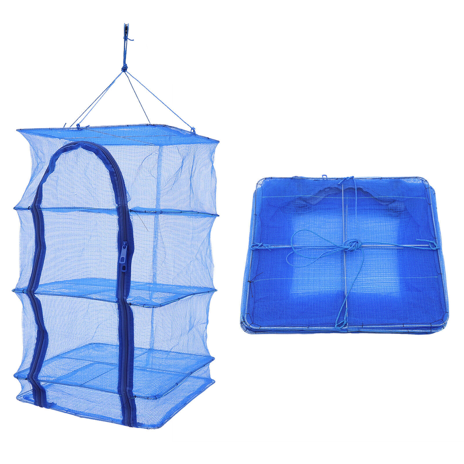 Foldable 4 Layers Drying Net Hanging Vegetable Fish Dishes Mesh Dryer Rack Good