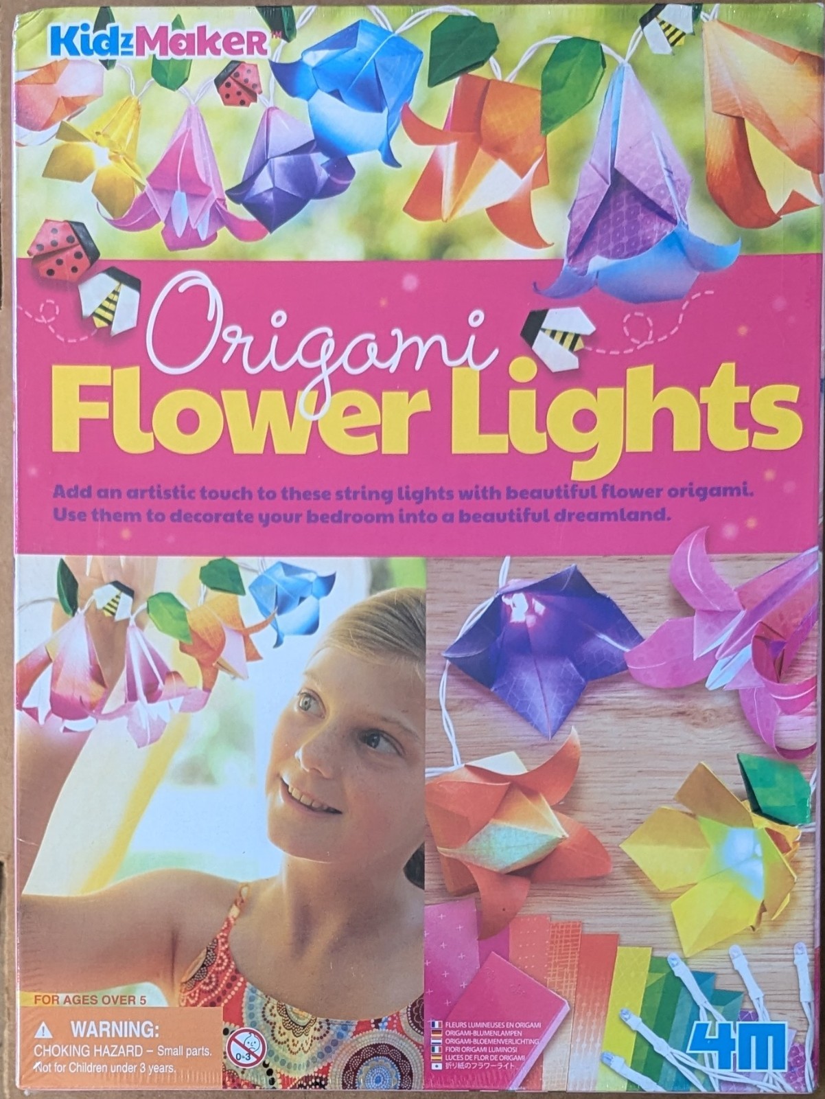 Origami Flower Lights By Kidz Maker 2007 Factory Sealed 3+