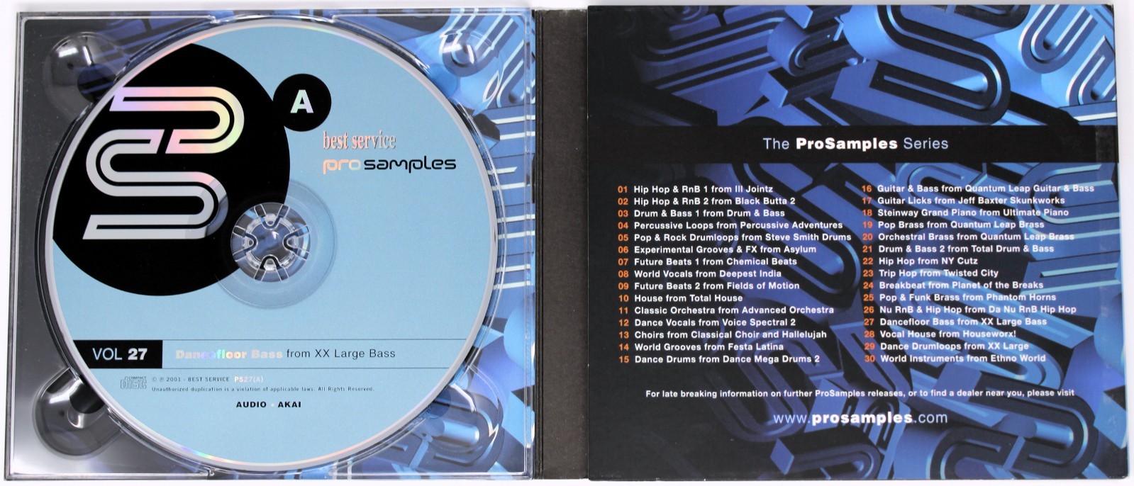 Best Service Pro Samples 27 Dancefloor Bass Sample/Sound Library/Sampling 2 CD