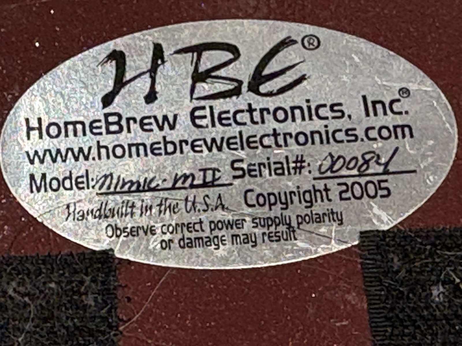 Homebrew HBE Mimic Mock II Analog Delay Pedal