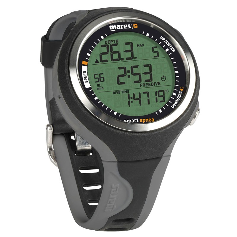 Mares Smart Apnea Diving Computer Watch Grey Dive Computer Grey Color