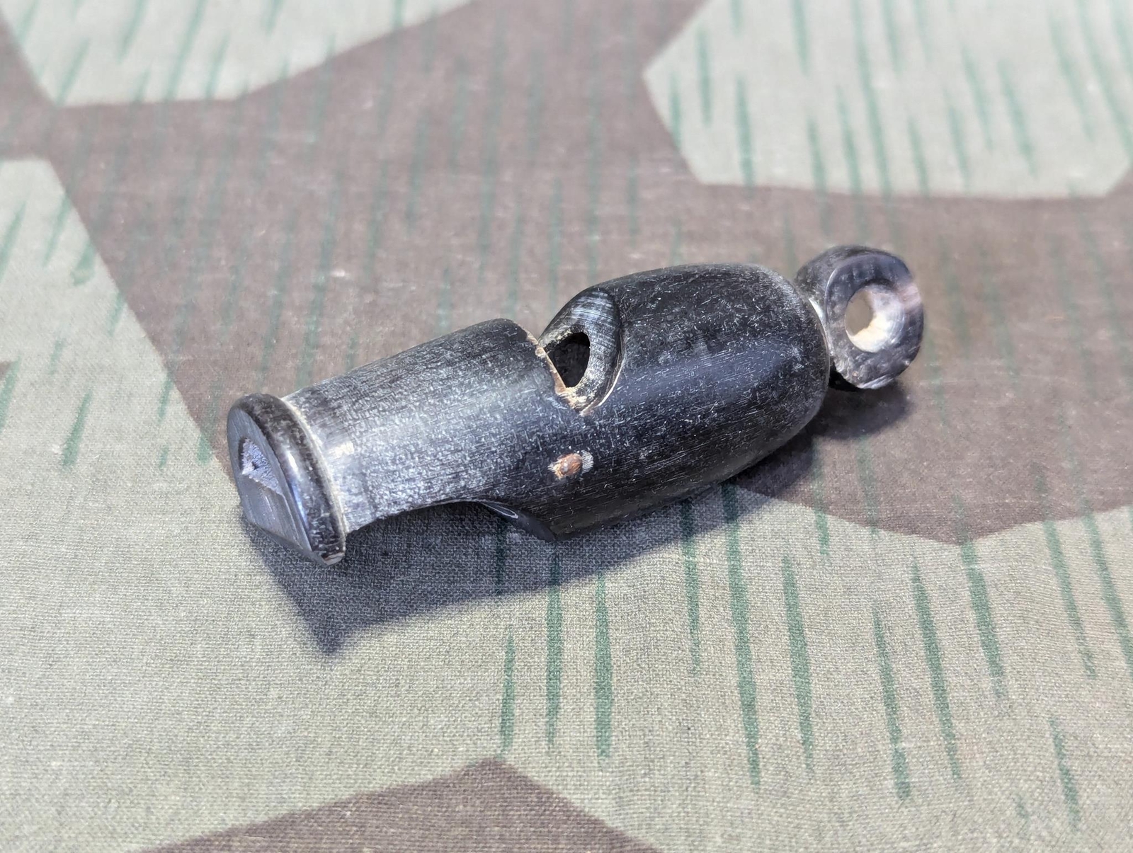WWII German NCO Horn Whistle Wehrmacht Officer Soldier Army Vintage 1940s Heer