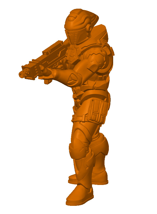 Imperial Male Grunt - Rifle Firing | 2nd Dynasty | Traveller Miniature | 28mm