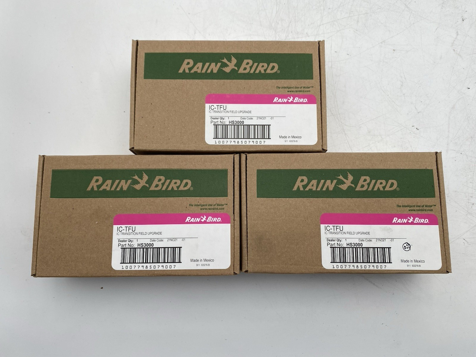 LOT OF 3 Rain Bird IC-TFU IC Transition / Field Upgrade device
