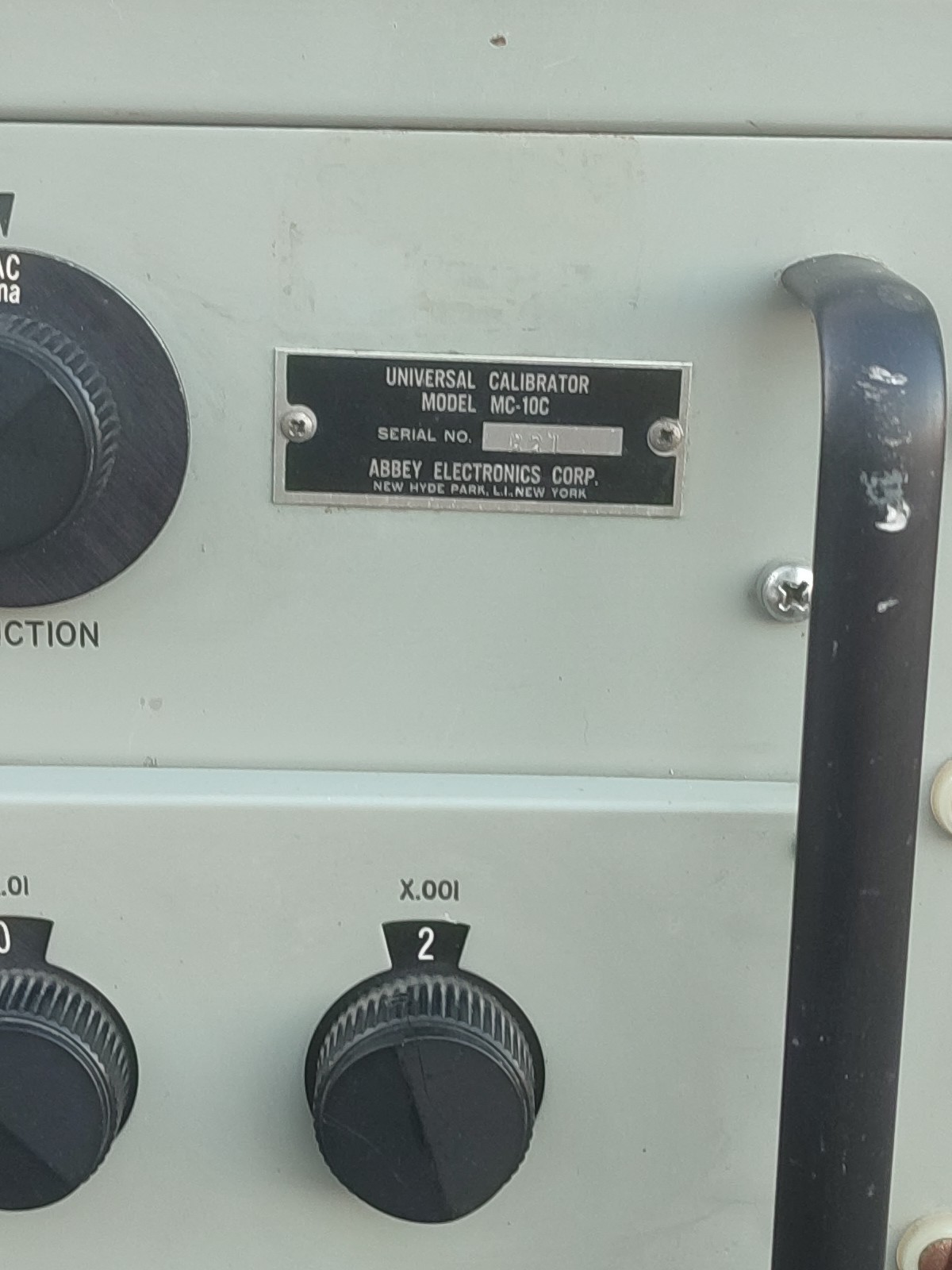 universal calibrator mc-10c abbey electronics