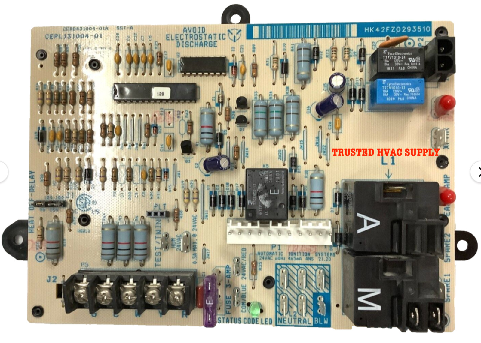 HK42FZ029 GUARANTEED WORKING TESTED GOOD Furnace Control Board CEPL131004-01