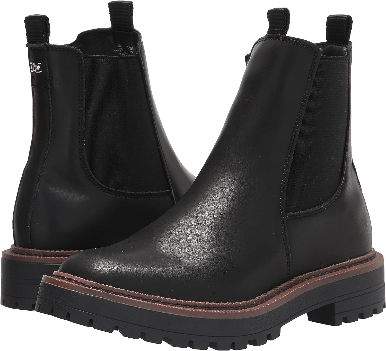 Sam Edelman Kids Laguna Boots Black Leather 12M