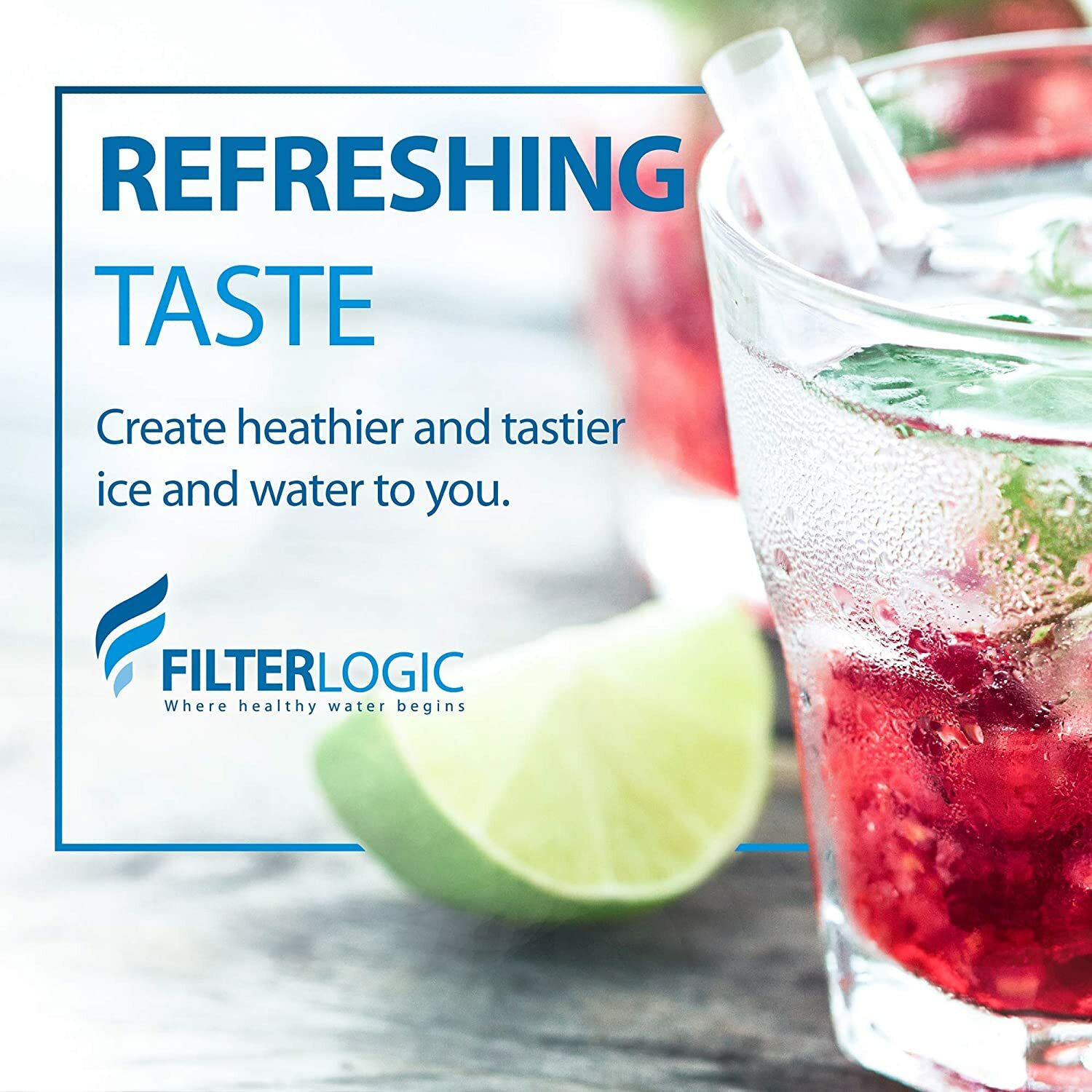 6 Packs FilterLogic Refrigerator Water Filter Replacement for LG® LT800P®