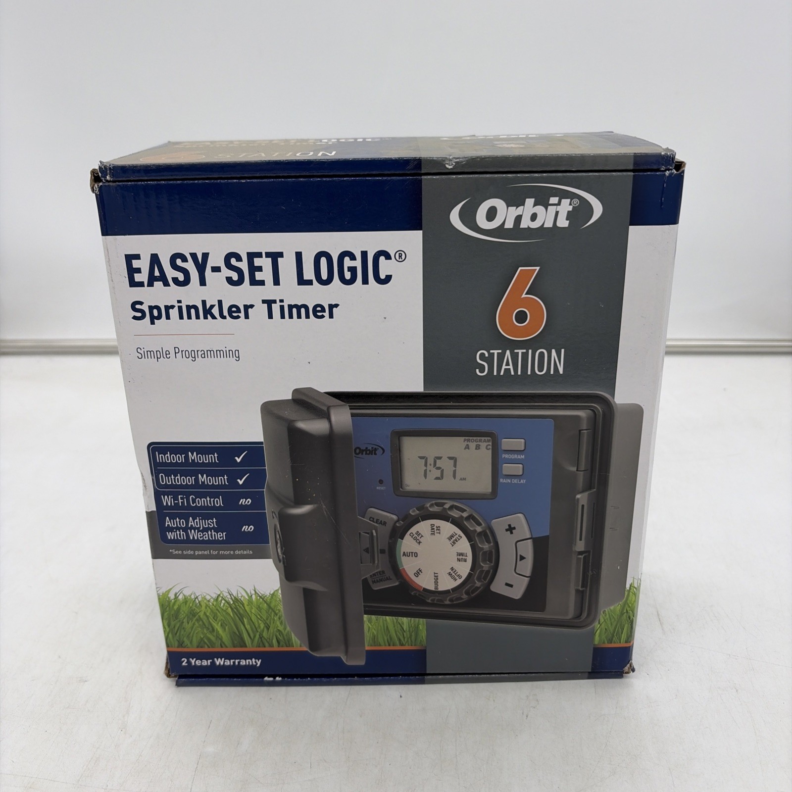 Orbit 27999 6-Station Indoor/Outdoor Irrigation Timer Sprinkler Controller