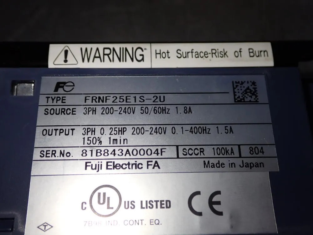 FUJI ELECTRIC INVERTER FRNF25E1S-2U