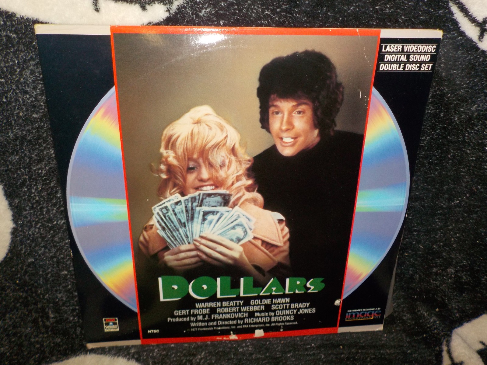 Dollars Laserdisc LD Warren Beatty Goldie Hawn Free Ship $50
