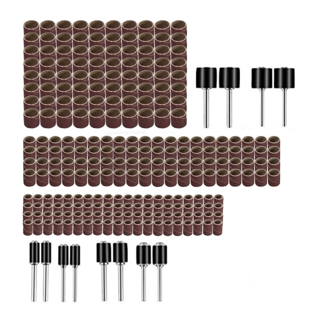 120Pcs Aluminum Oxide Sanding Drum Set,80/120/240 Grit Sander Sanding...
