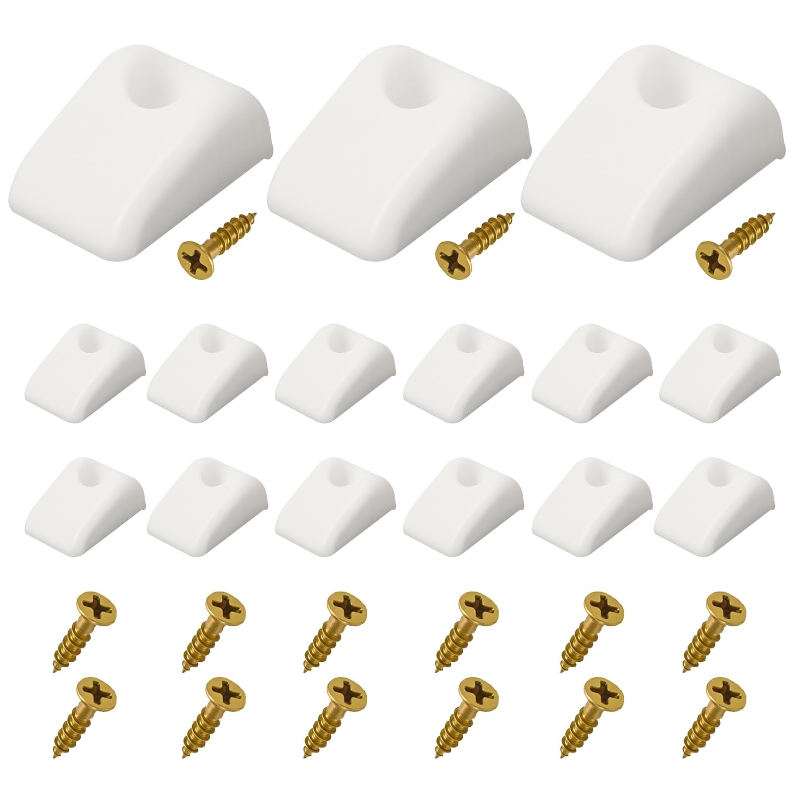 15 PCS Cabinet Drawer Bumpers Hardware Furniture Slide Bumper for Roll Out Shelf