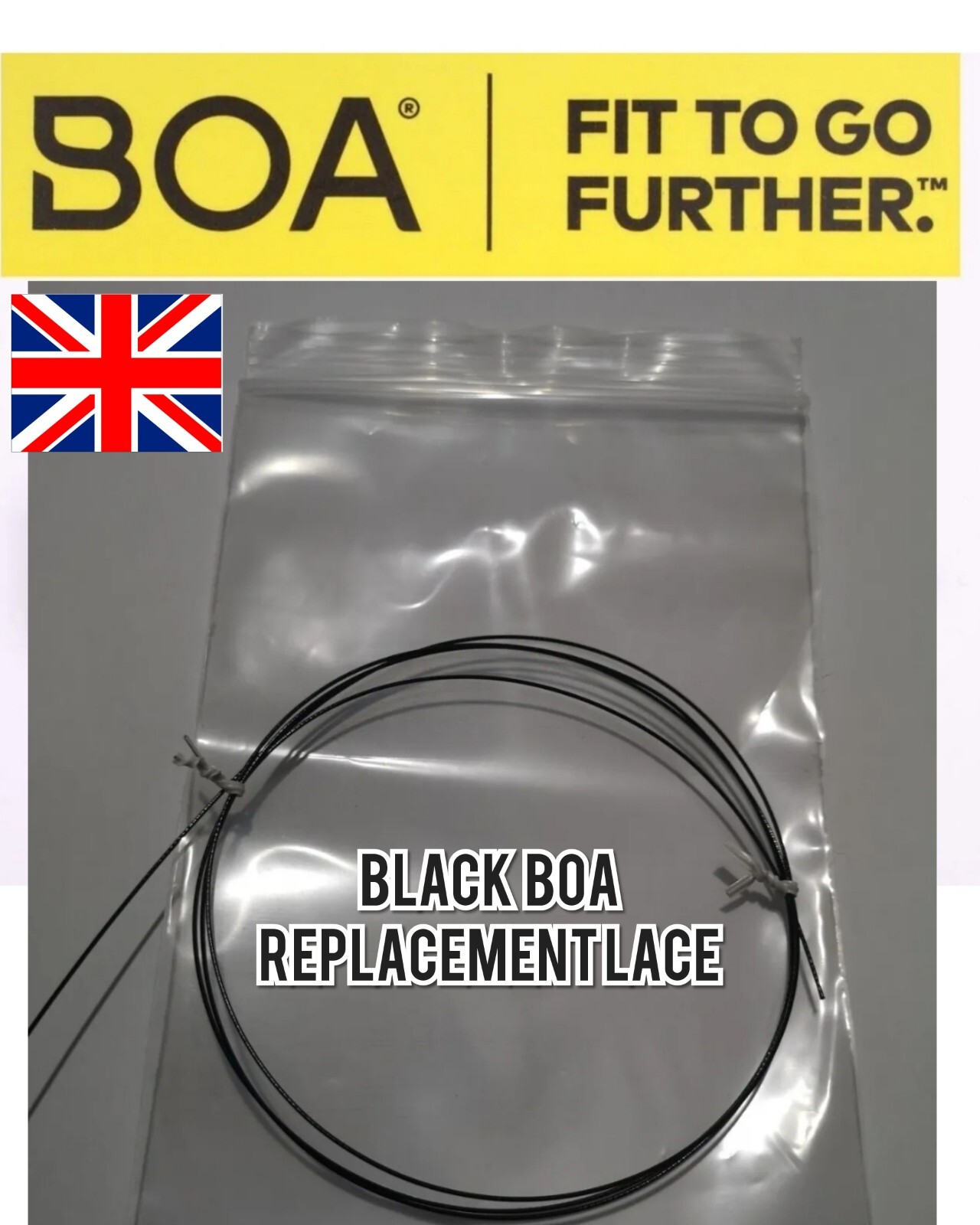 1x BOA Pfanner Chainsaw Boots Lace Top Or Bottom Seguro Black Boa Wire Lace
