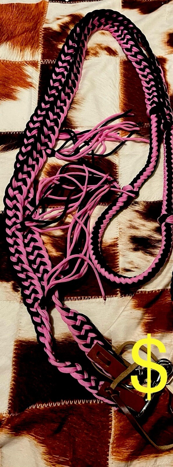 Horse Barrel Reins Pink