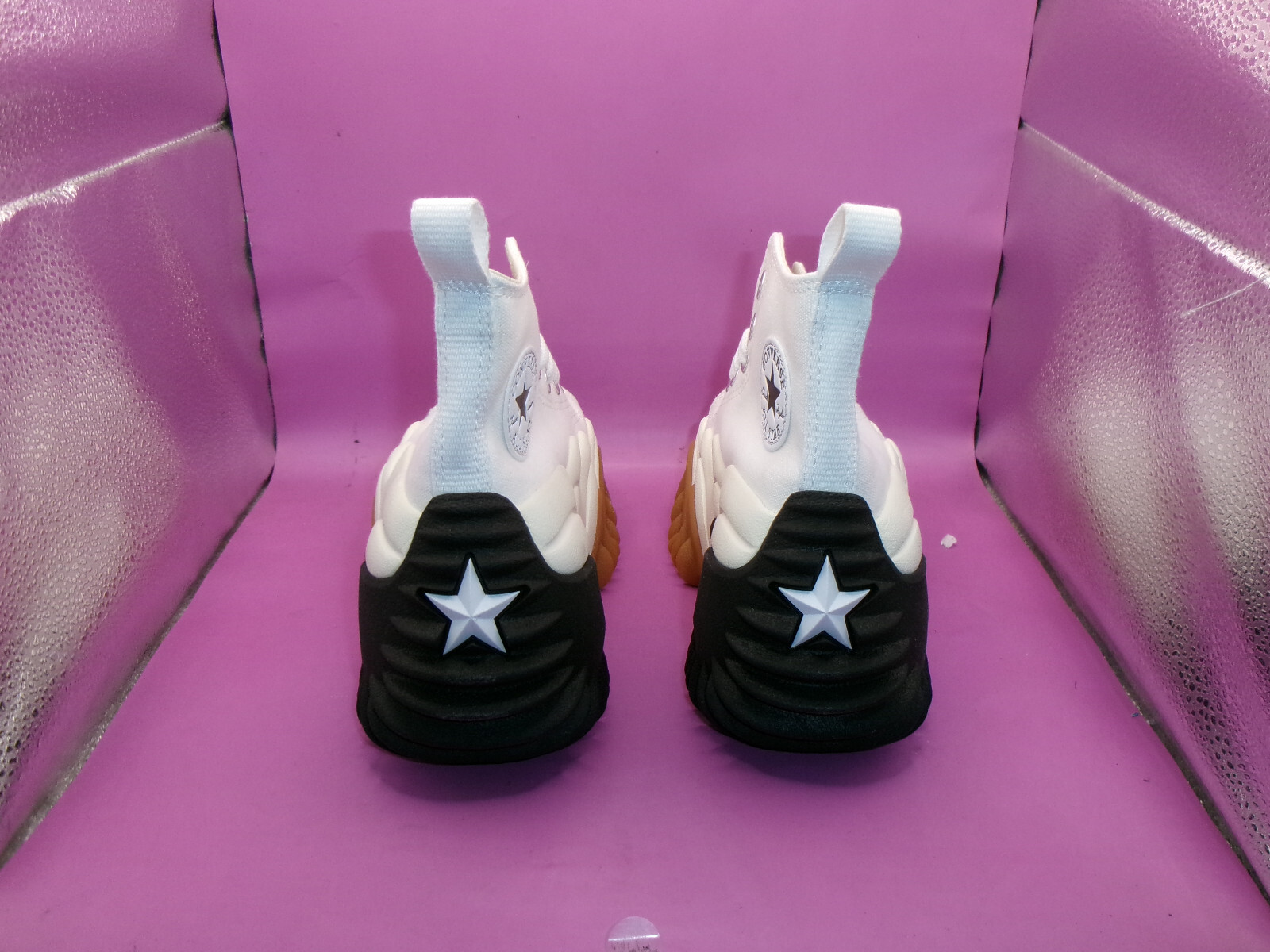 Converse Run Star Motion Hi Womens Size 4.5 171546C white/black/gum honey NIB