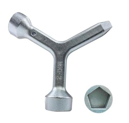 MKF2 Meter Curb Box Key triangle curb box wrench electric box key,for Opens