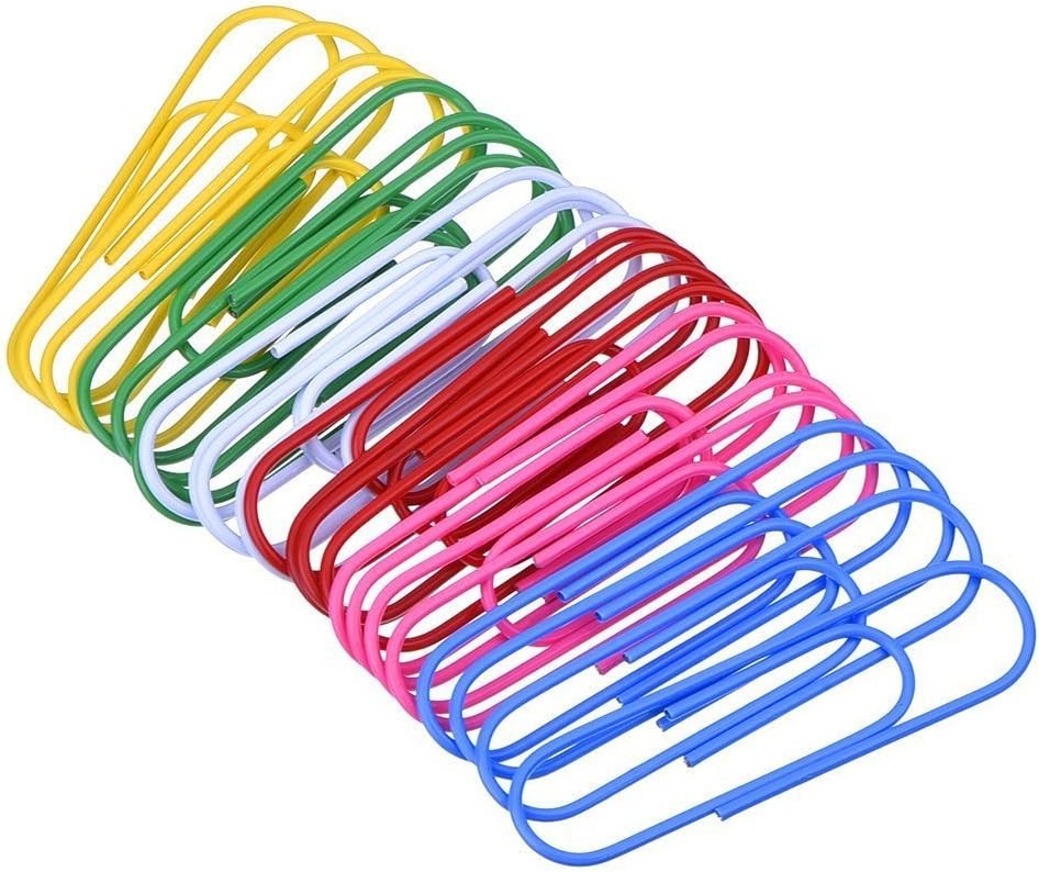 4 Inch Large Paper Clips,25 Pcs Jumbo Clips Vinyl Coated Giant