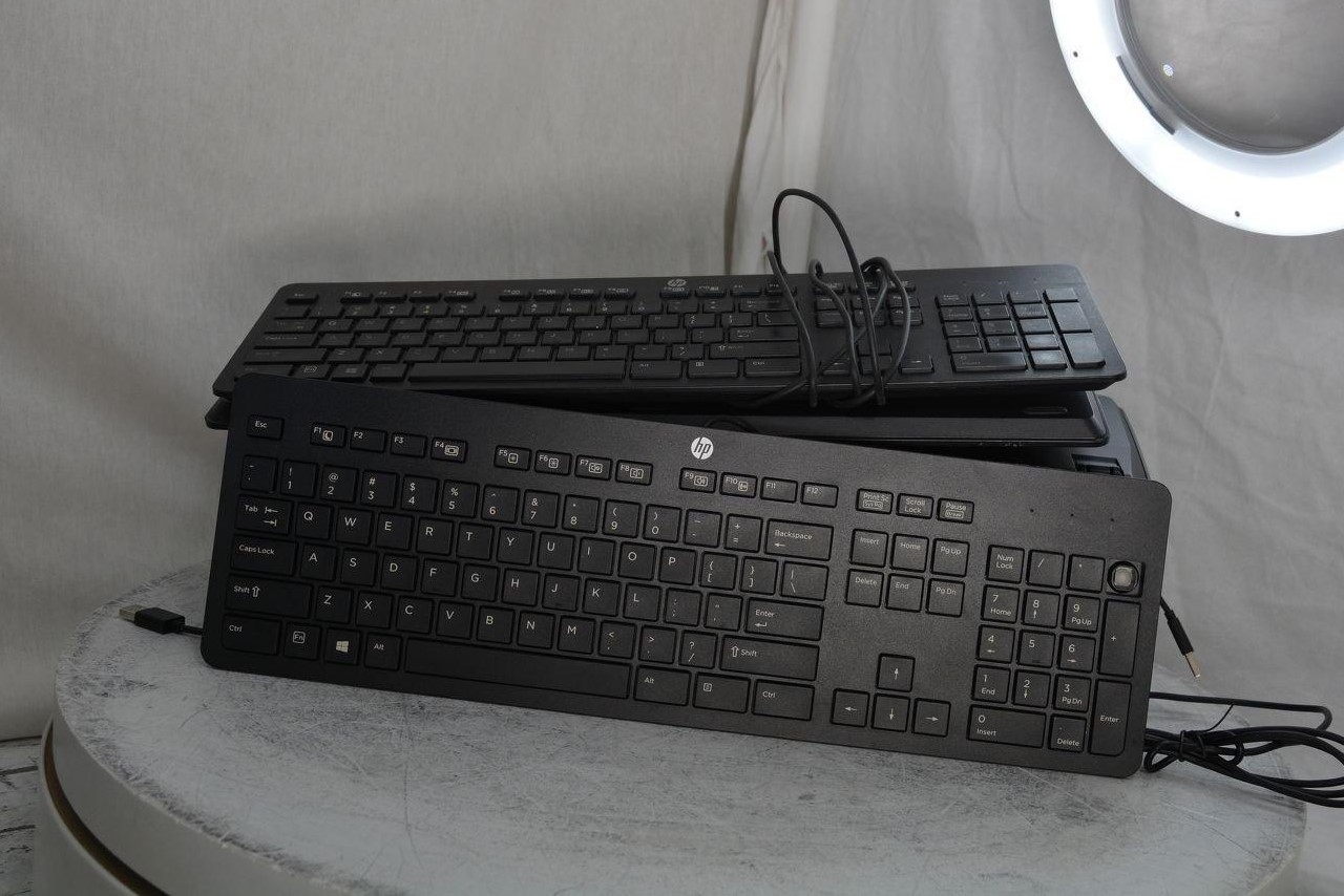 Lot of 10* HP PHOU USB Slim Keyboard SEE NOTES