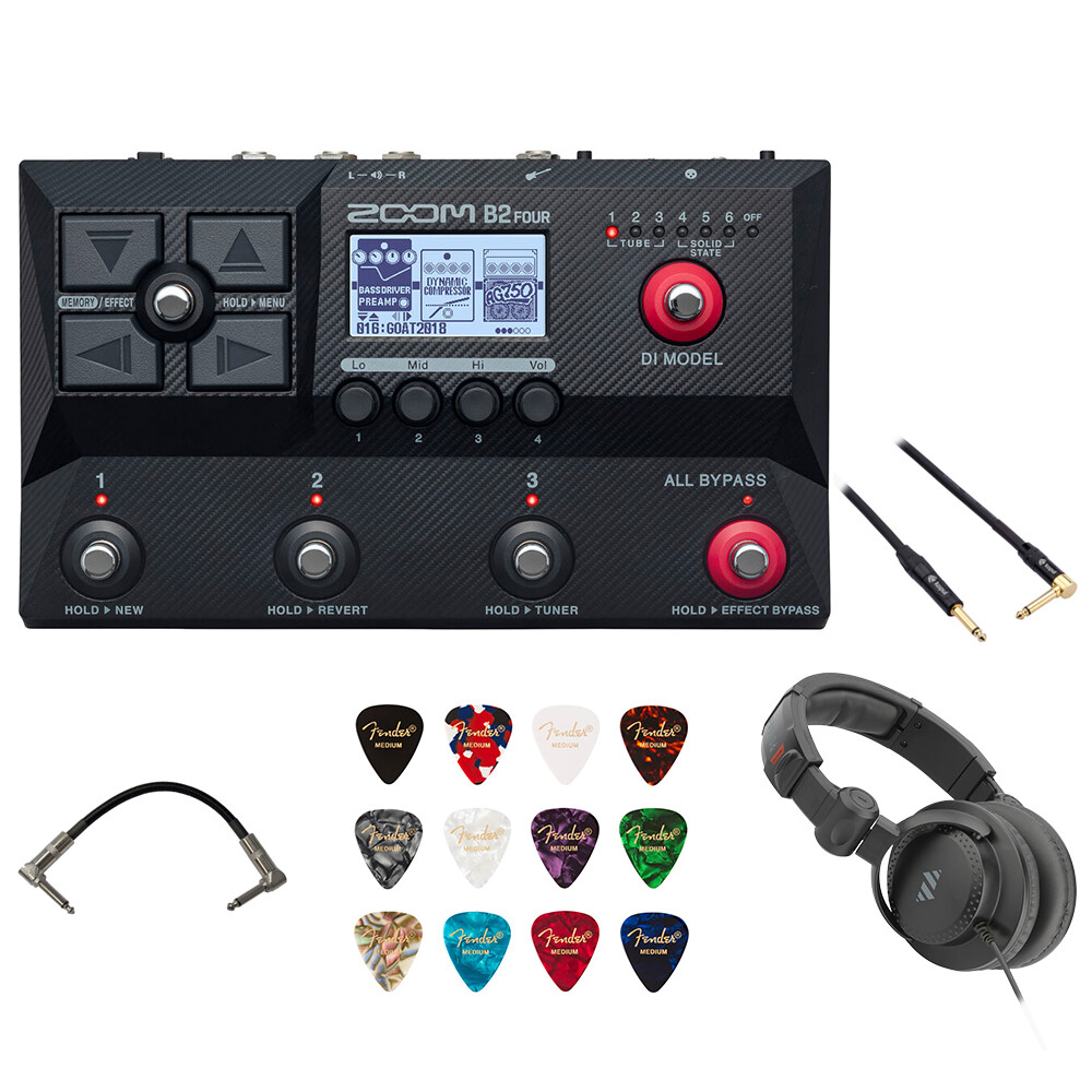 Zoom B2 Four Amplifier and FX Emulator Pedal Kit