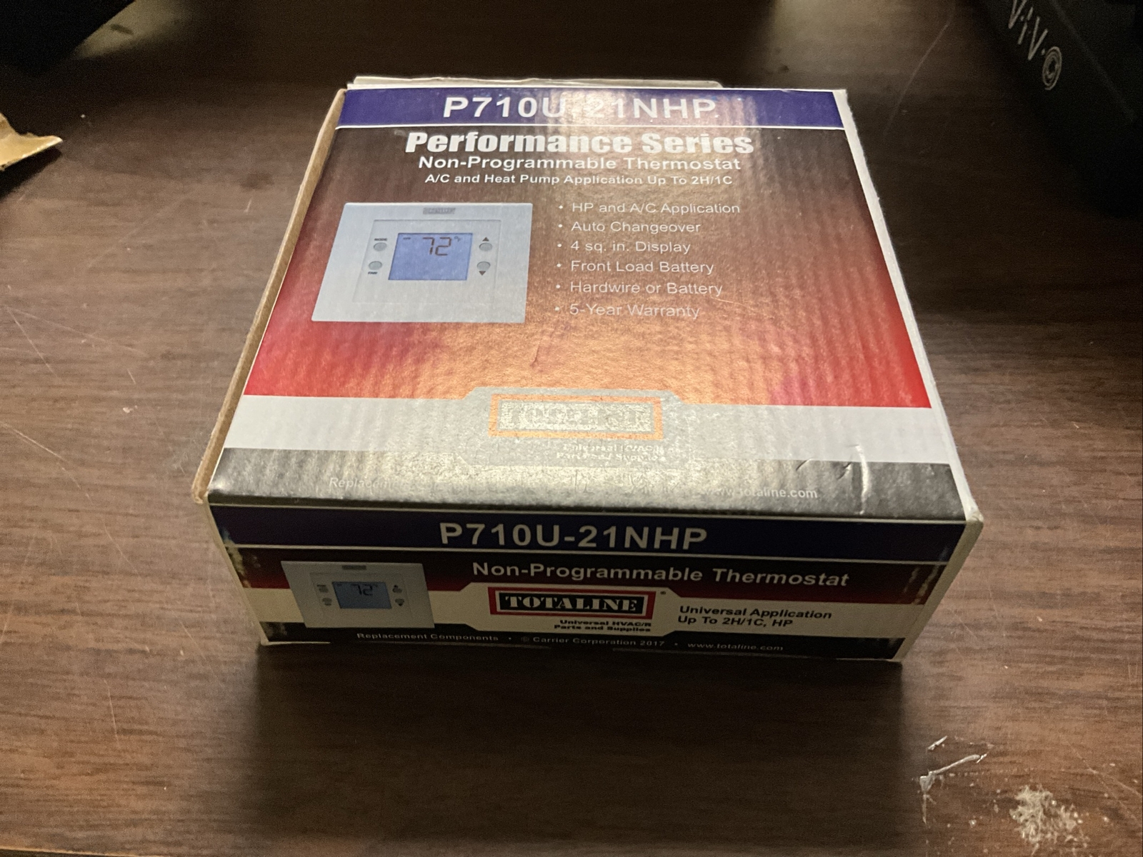 TOTALINE P710U-21NHP NON-PROGRAMMABLE THERMOSTAT HP & A/C APPLICATION