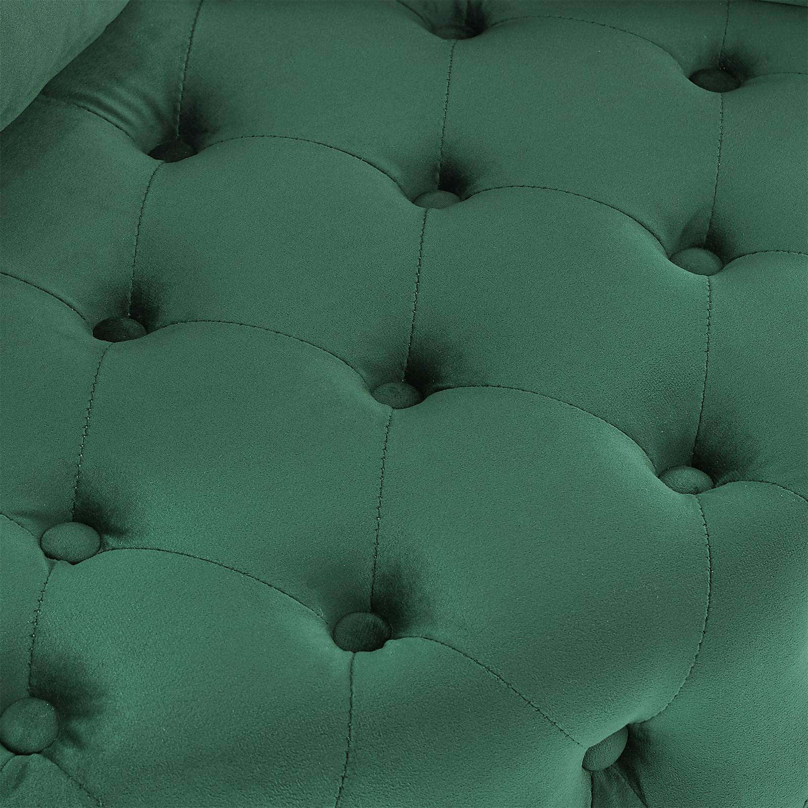 Velvet Upholstered Accent Chair Sofa Lounge Club Round Chair Living Room Green