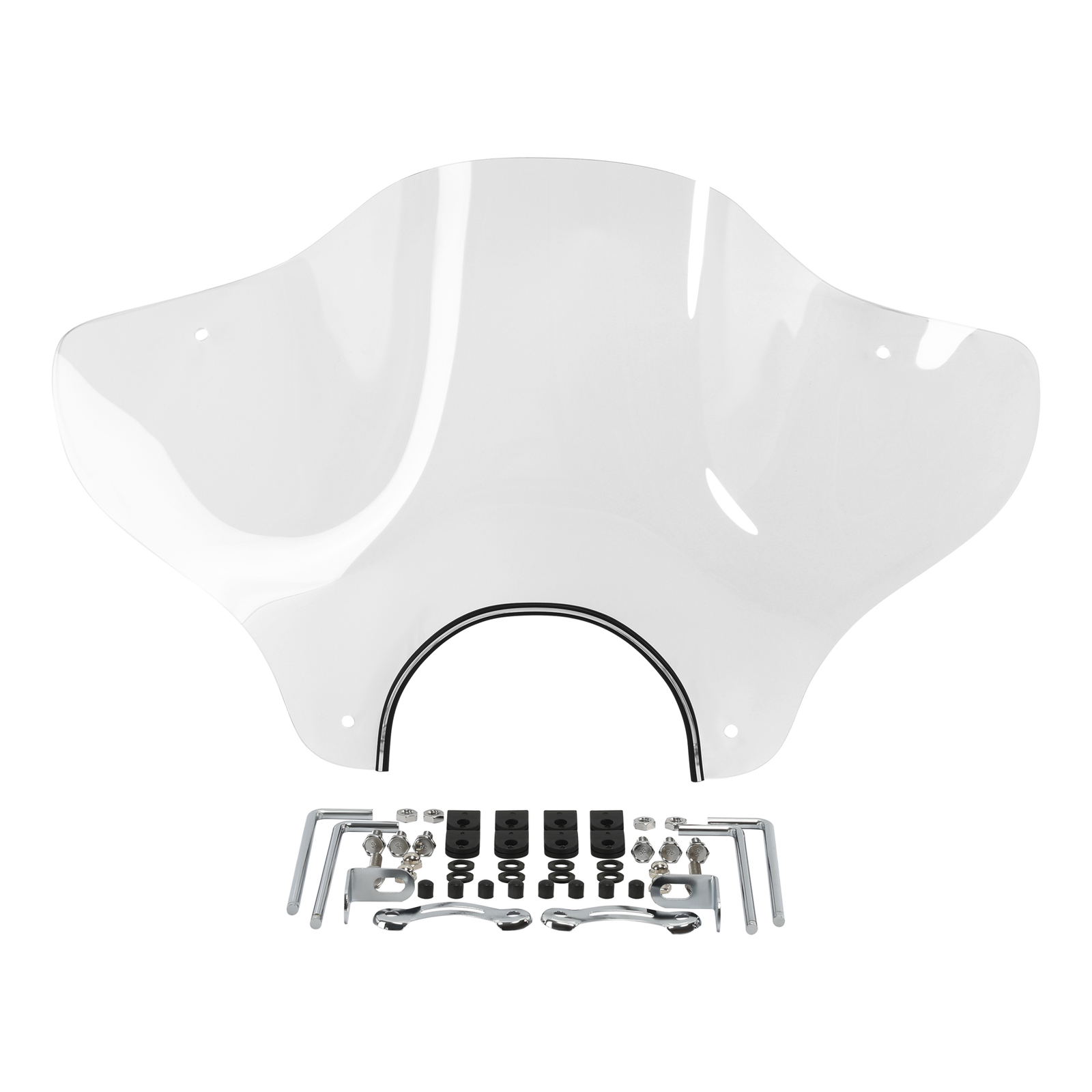 Motorcycle Windshield Windscreen Mounting Kit Universal Fit For Honda Cruiser